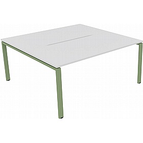 Apex 2 Person Goalpost Rectangular Back to Back Bench Desks - Office Desks