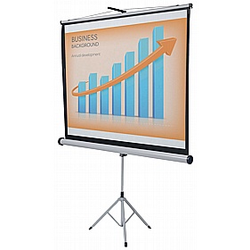 Nobo 4:3 Portable Tripod Projector Screens - Display Equipment