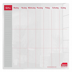 Sasco Semi Opague Acrylic Desktop Weekly Planners - Display Equipment
