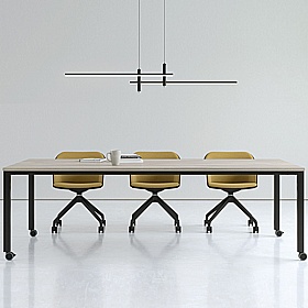 Analog Mobile Large Rectangular Meeting Tables - Meeting Room