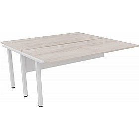 Analog Rectangular Back to Back Bench Extension Desks