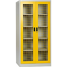 Steel-it Double Door Metal Mesh Storage Cupboard - Office Storage