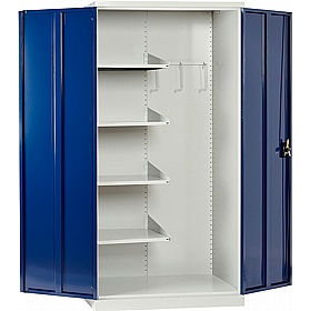 Steel-it Premium Double Door Metal Janitor Cupboard - Office Storage