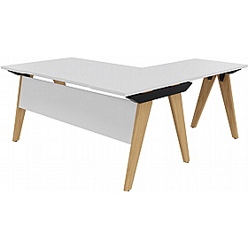 Tract Executive L-Shaped Corner Office Desk - Office Desks