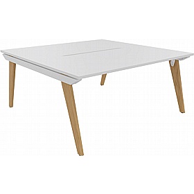 Tract 2 Person Rectangular Back to Back Bench Desks