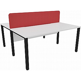 Alto Rectangular Back to Back Bench Desk Partition Screens - Office Desks