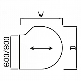 Analog Tear Drop Extension Link - Office Desks