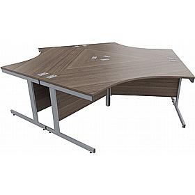 Cogent 3 Person Cluster Office Desks - Office Desks