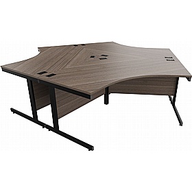 Cogent 3 Person Cluster Office Desks - Office Desks