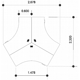 Cogent 3 Person Cluster Office Desks with Pedestals - Office Desks