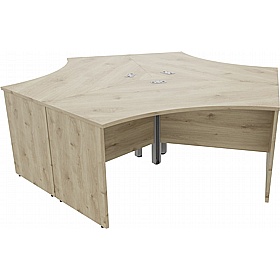 Forme 3 Person Cluster Office Desks