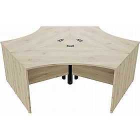 Forme 3 Person Cluster Office Desks - Office Desks