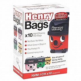 Numatic NVM-1CH HepaFlo Filter Bags 604615 8 Boxes x10