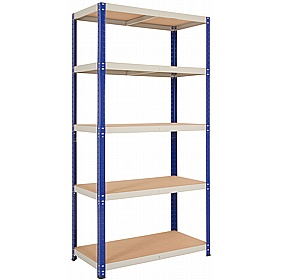 Clicka 265kg 5 Tier Boltless Shelving - Office Storage
