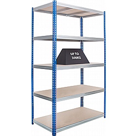 Kwikrack 5 Tier Heavy Duty Wide Boltless Racking - Office Storage