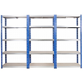 Kwikrack 5 Tier Heavy Duty Wide Boltless Racking - Office Storage