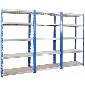 Kwikrack 5 Tier Heavy Duty Wide Boltless Racking - Office Storage