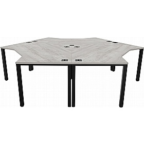 Analog 3 Person Cluster Office Desks - Office Desks