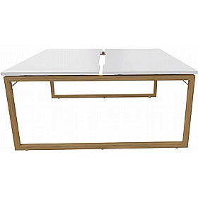 Tract Hoop Leg 2 Person Rectangular Back to Back Bench Desks - Office Desks