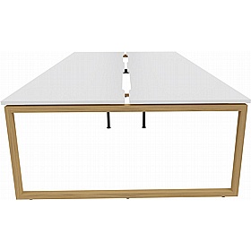Tract Hoop Leg 4 Person Rectangular Back to Back Bench Desks - Office Desks
