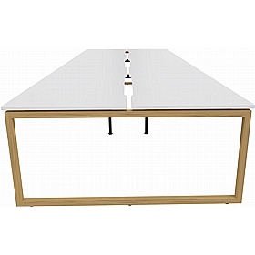 Tract Hoop Leg 6 Person Rectangular Back to Back Bench Desks - Office Desks