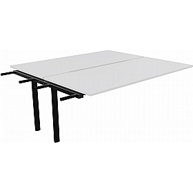 Tract Hoop Leg Rectangular Back to Back Bench Extension Desks