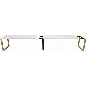 Tract Hoop Leg Rectangular Bench Extension Desks - Office Desks