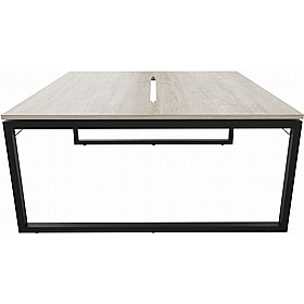 Tract Shades Hoop Leg 2 Person Rectangular Back to Back Bench Desks - Office Desks