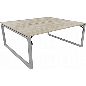 Tract Shades Hoop Leg 2 Person Rectangular Back to Back Bench Desks - Office Desks