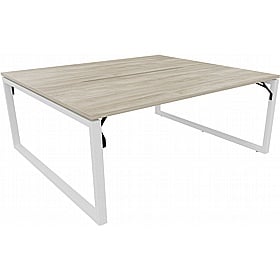 Tract Shades Hoop Leg 2 Person Rectangular Back to Back Bench Desks - Office Desks
