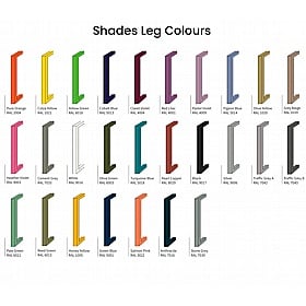 Tract Shades Hoop Leg 2 Person Rectangular Back to Back Bench Desks - Office Desks