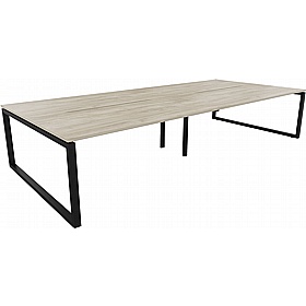 Tract Shades Hoop Leg 4 Person Rectangular Back to Back Bench Desks - Office Desks