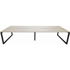 Tract Shades Hoop Leg 4 Person Rectangular Back to Back Bench Desks - Office Desks