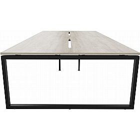 Tract Shades Hoop Leg 4 Person Rectangular Back to Back Bench Desks - Office Desks