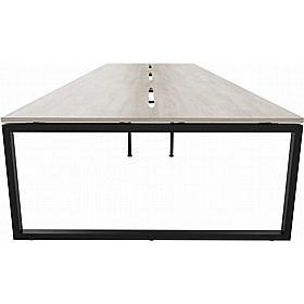 Tract Shades Hoop Leg 6 Person Rectangular Back to Back Bench Desks - Office Desks