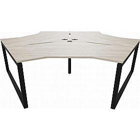 Tract Shades Hoop Leg 3 Person Cluster Bench Desks - Office Desks