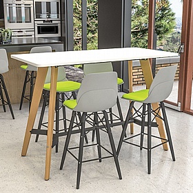 Tract Curve Rectangular High Breakout and Meeting Tables - Meeting Room