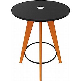 Tract Shades Round High Breakout and Meeting Tables - Meeting Room