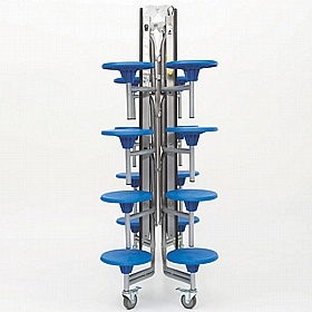 16 Seat Rectangular Mobile Folding School Dining Tables - Breakout & Canteen