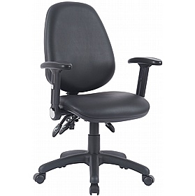 Ergo 3-Lever Anti-Bacterial Vinyl Operator Chairs - Office Chairs