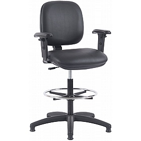 Ergo Anti-Bacterial Vinyl Draughtsman Chairs