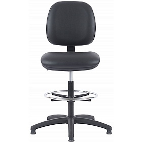 Ergo Anti-Bacterial Vinyl Draughtsman Chairs - Office Chairs