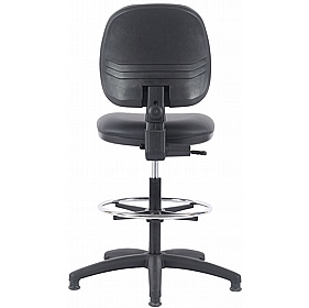 Ergo Anti-Bacterial Vinyl Draughtsman Chairs - Office Chairs