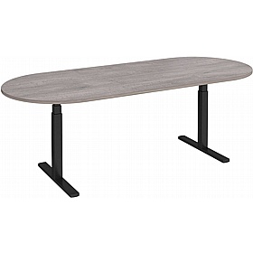 Elev8 Touch Electric Height Adjustable D-End Boardroom Tables - Meeting Room