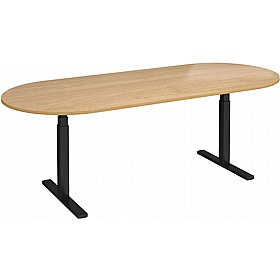 Elev8 Touch Electric Height Adjustable D-End Boardroom Tables - Meeting Room