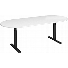 Elev8 Touch Electric Height Adjustable D-End Boardroom Tables - Meeting Room