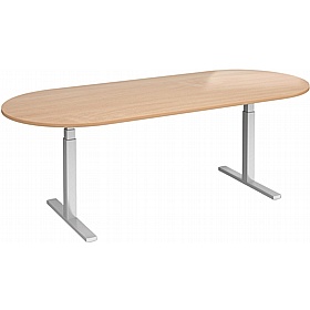 Elev8 Touch Electric Height Adjustable D-End Boardroom Tables - Meeting Room