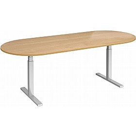 Elev8 Touch Electric Height Adjustable D-End Boardroom Tables - Meeting Room