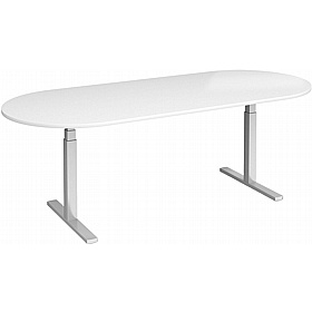 Elev8 Touch Electric Height Adjustable D-End Boardroom Tables - Meeting Room