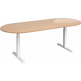 Elev8 Touch Electric Height Adjustable D-End Boardroom Tables - Meeting Room
